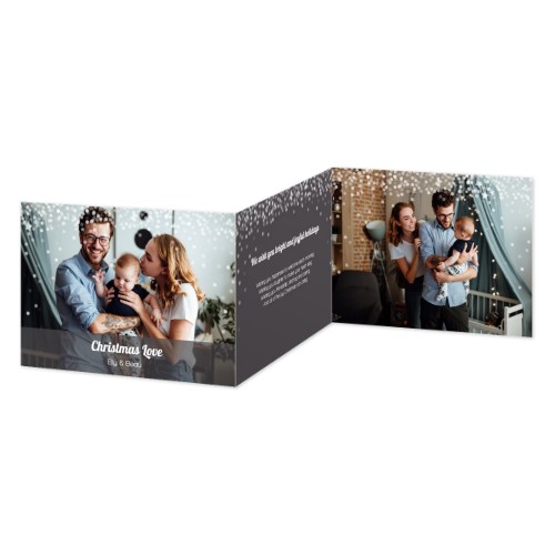 Doppelt gefaltete Grusskarte Querformat 14,3 x 10 cm Doppelt gefaltete Grusskarte Querformat 14,3 x 10 cm