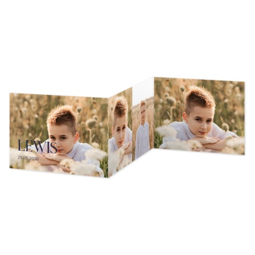 Faire-part 3 volets Paysage 14,3 x 10 cm Faire-part 3 volets Paysage 14,3 x 10 cm