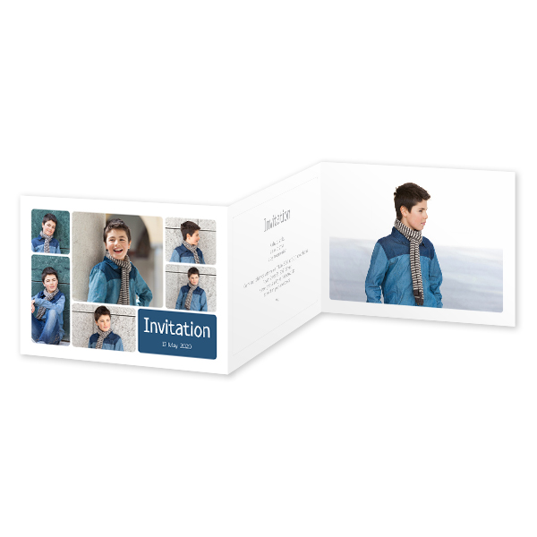 Double Folded Card Landscape 14,3 x 10 cm