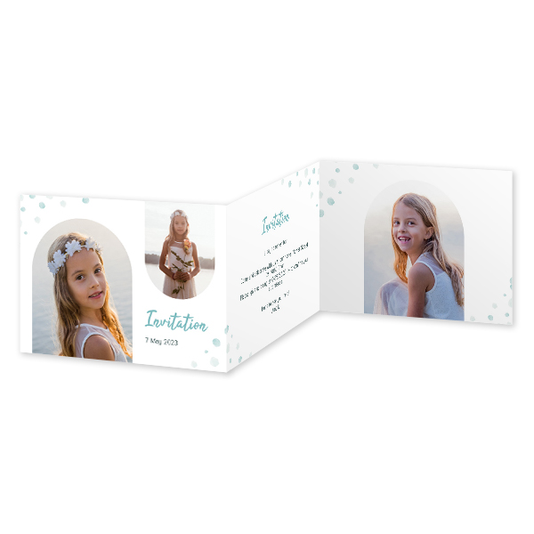 Doppelt gefaltete Grusskarte Querformat 14,3 x 10 cm Doppelt gefaltete Grusskarte Querformat 14,3 x 10 cm