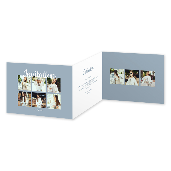 Fotokort 6 sider Liggende 14,3 x 10 cm