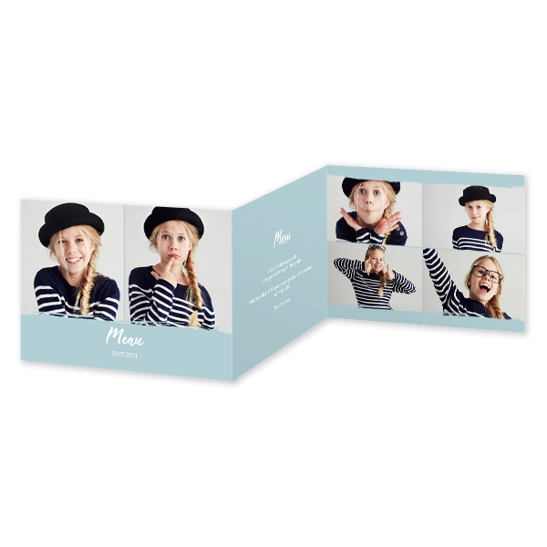 Doppelt gefaltete Grusskarte Querformat 14,3 x 10 cm Doppelt gefaltete Grusskarte Querformat 14,3 x 10 cm