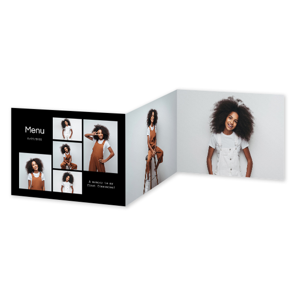 Dubbelgevouwen wenskaart liggend 14,3 x 10 cm Dubbelgevouwen wenskaart liggend 14,3 x 10 cm