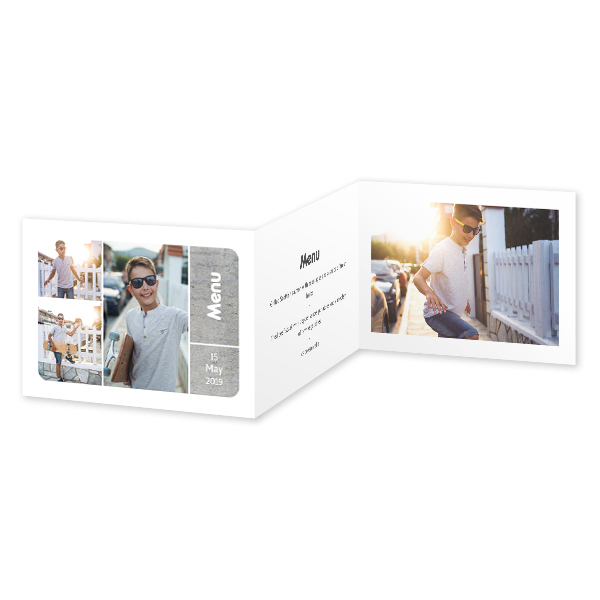 Double Folded Card Landscape 14,3 x 10 cm