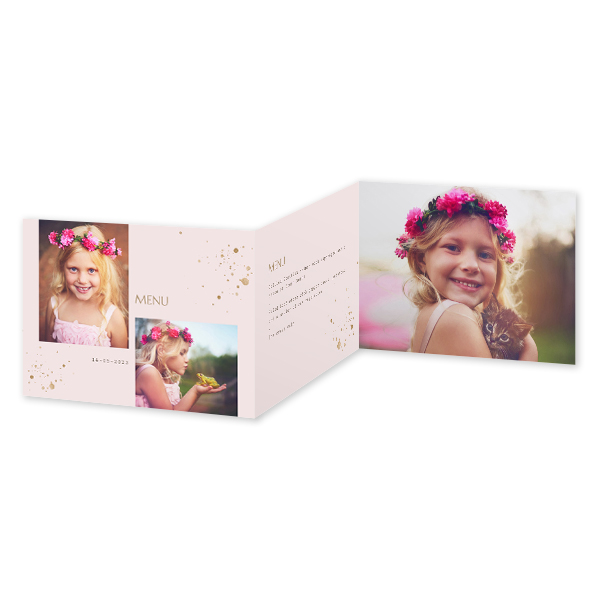 Faire-part 3 volets Paysage 14,3 x 10 cm