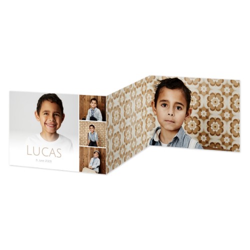 Dubbelgevouwen Kaart Liggend 14,3 x 10 cm Dubbelgevouwen Kaart Liggend 14,3 x 10 cm