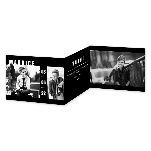 Dubbelgevouwen Kaart Liggend 14,3 x 10 cm