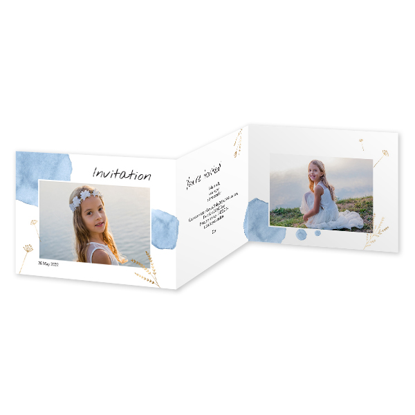 Double Folded Card Landscape 14,3 x 10 cm Double Folded Card Landscape 14,3 x 10 cm
