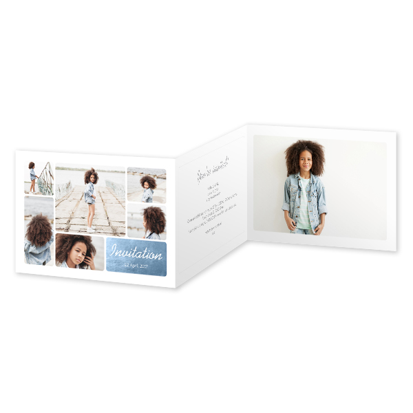 Double Folded Card Landscape 14,3 x 10 cm