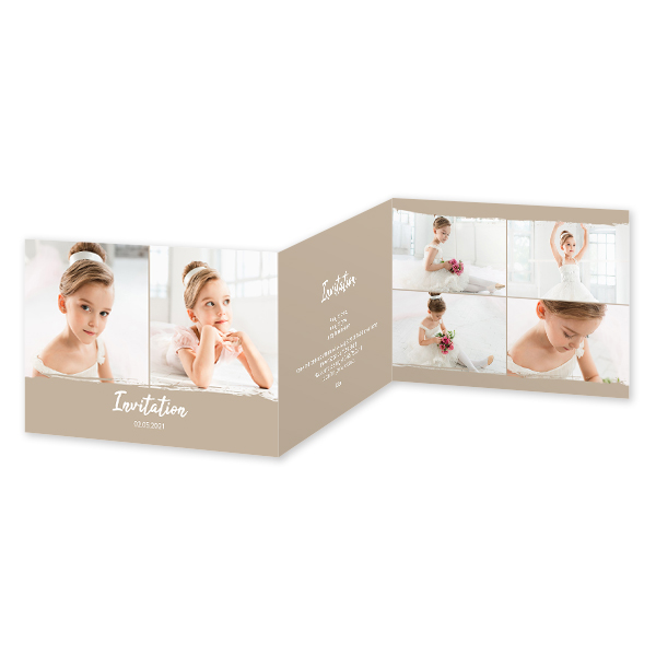 Double Folded Card Landscape 14,3 x 10 cm