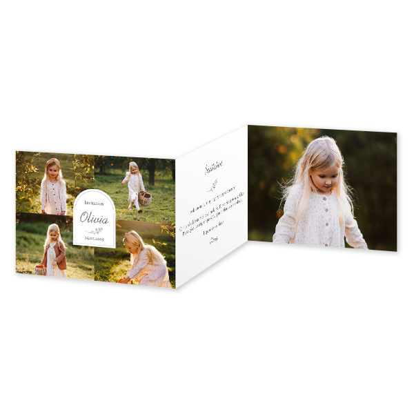 Double Folded Card Landscape 14,3 x 10 cm Double Folded Card Landscape 14,3 x 10 cm