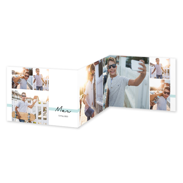 Faire-part 3 volets Paysage 14,3 x 10 cm