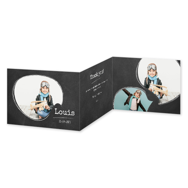 Double Folded Card Landscape 14,3 x 10 cm