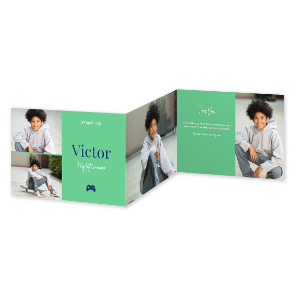 Faire-part 3 volets Paysage 14,3 x 10 cm Faire-part 3 volets Paysage 14,3 x 10 cm