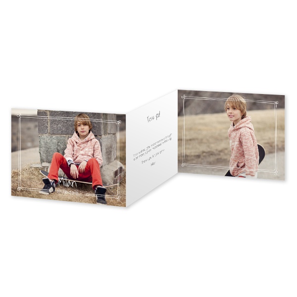 Double Folded Card Landscape 14,3 x 10 cm Double Folded Card Landscape 14,3 x 10 cm