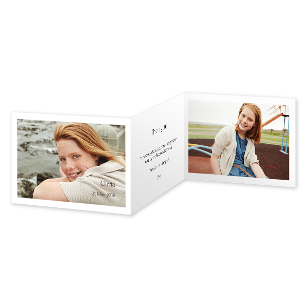 Dubbelgevouwen Kaart Liggend 14,3 x 10 cm Dubbelgevouwen Kaart Liggend 14,3 x 10 cm