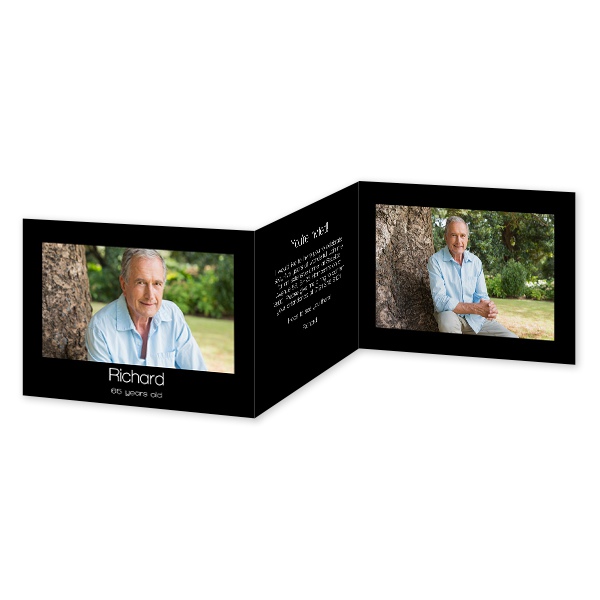 Faire-part 3 volets Paysage 14,3 x 10 cm