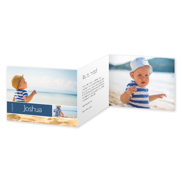 Doppelt gefaltete Grusskarte Querformat 14,3 x 10 cm