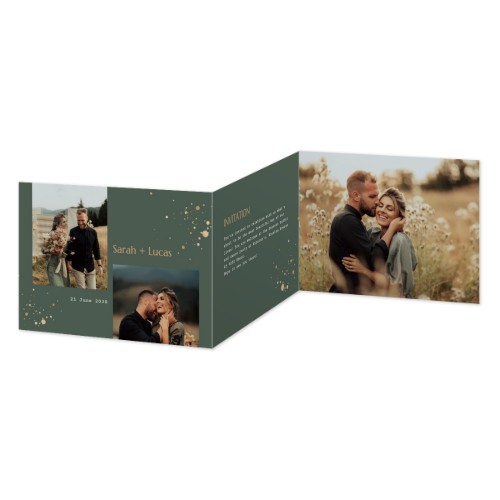 Dubbelgevouwen Kaart Liggend 14,3 x 10 cm