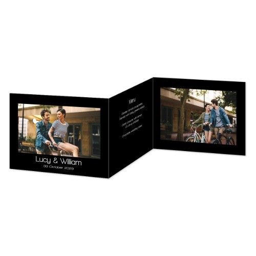 Faire-part 3 volets Paysage 14,3 x 10 cm