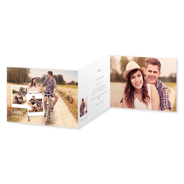 Dubbelgevouwen wenskaart liggend 14,3 x 10 cm Dubbelgevouwen wenskaart liggend 14,3 x 10 cm