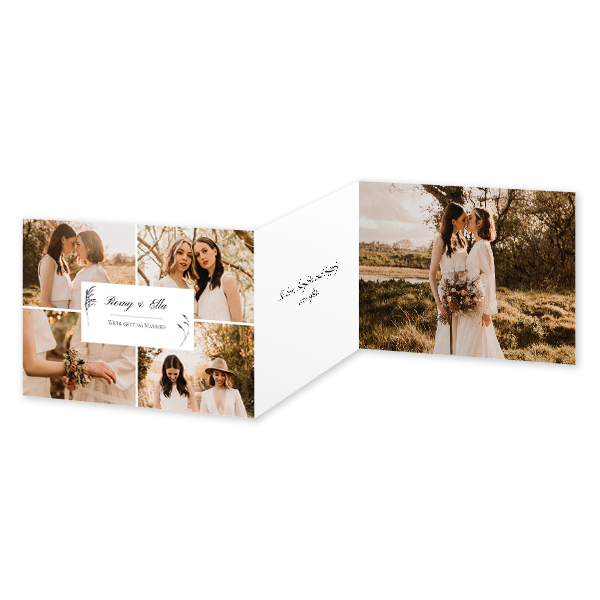 Double Folded Card Landscape 14,3 x 10 cm