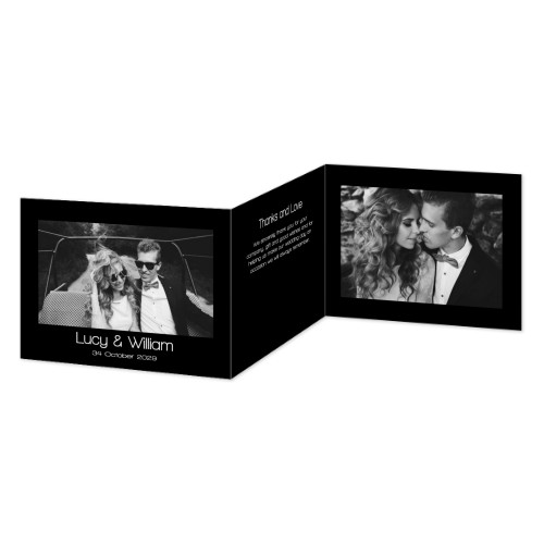 Dubbelgevouwen Kaart Liggend 14,3 x 10 cm