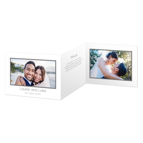 Doppelt gefaltete Grusskarte Querformat 14,3 x 10 cm