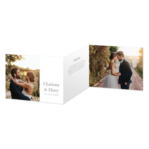 Faire-part 3 volets Paysage 14,3 x 10 cm