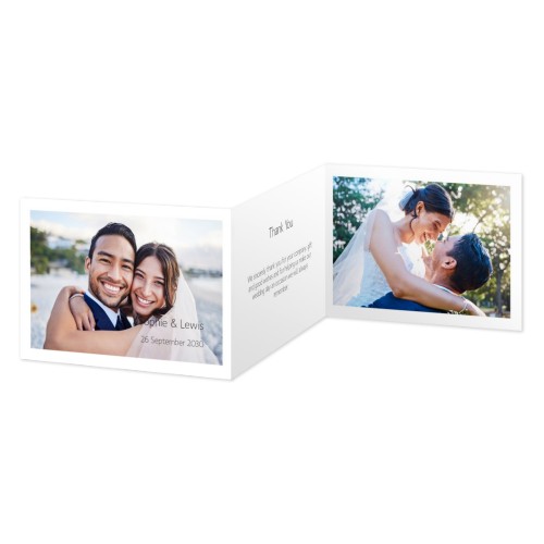 Dubbelgevouwen Kaart Liggend 14,3 x 10 cm