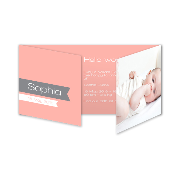 Faire-part 3 volets Pano paysage 19,6 x 9,3 cm Faire-part 3 volets Pano paysage 19,6 x 9,3 cm