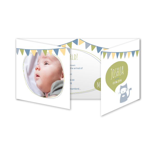 Fotokort 6 sider Panorama Liggende 19,6 x 9,3 cm