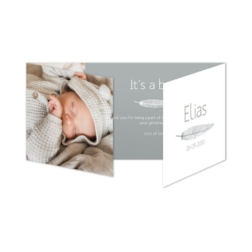 Faire-part 3 volets Pano paysage 19,6 x 9,3 cm