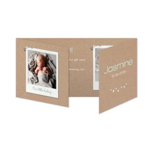 Double Folded Card Panoramic Landscape 19,6 x 9,3 cm 