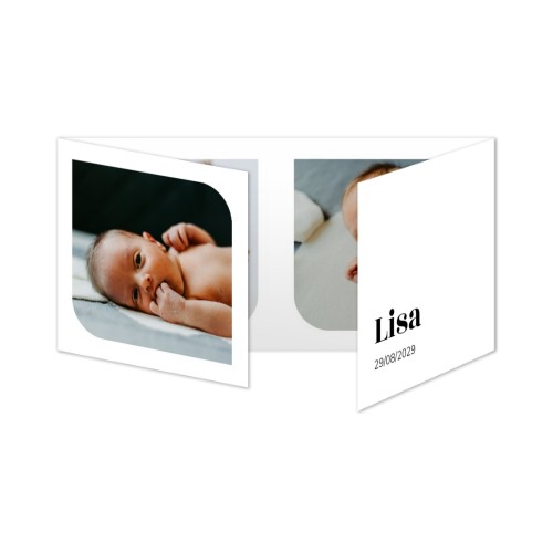 Faire-part 3 volets Pano paysage 19,6 x 9,3 cm