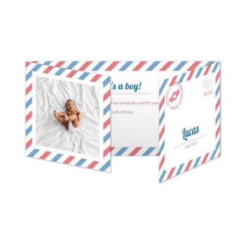 Fotokort 6 sider Panorama Landskab 19,6 x 9,3 cm