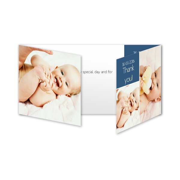 Faire-part 3 volets Pano paysage 19,6 x 9,3 cm