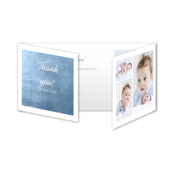 Faire-part 3 volets Pano paysage 19,6 x 9,3 cm