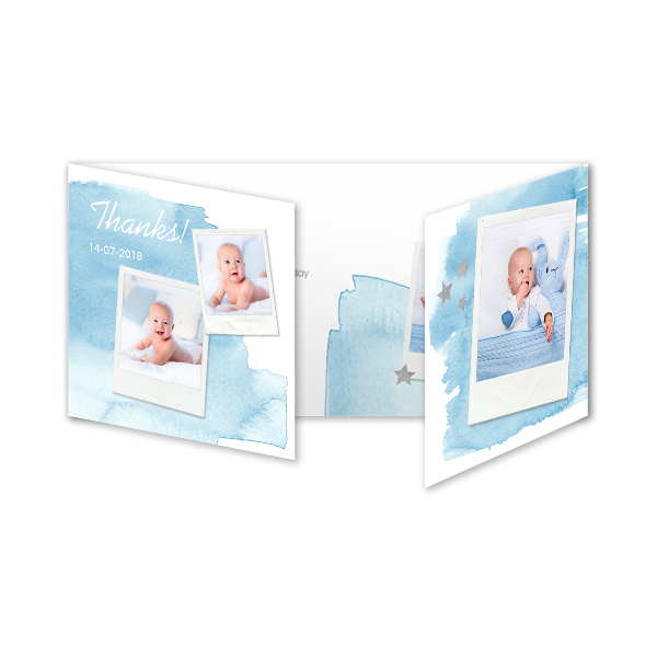 Faire-part 3 volets Pano paysage 19,6 x 9,3 cm