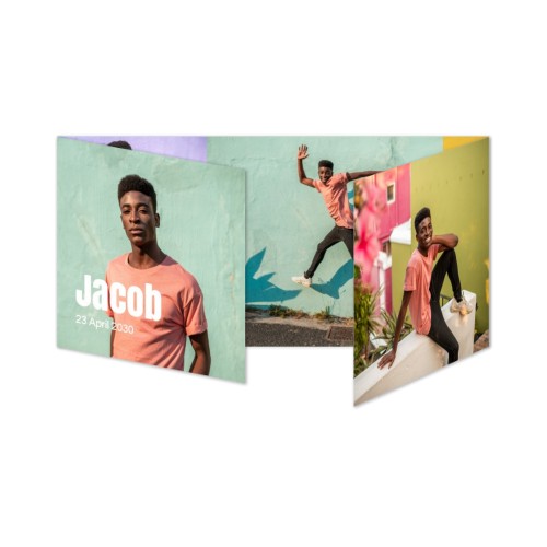 Double Folded Card Panoramic Landscape 19,6 x 9,3 cm 