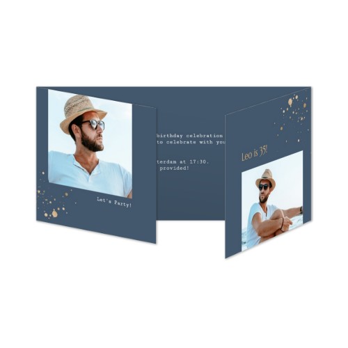 Fotokort 6 sidor Pano Liggande 19,6 x 9,3 cm