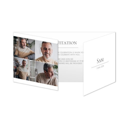 Double Folded Card Panoramic Landscape 19,6 x 9,3 cm Double Folded Card Panoramic Landscape 19,6 x 9,3 cm