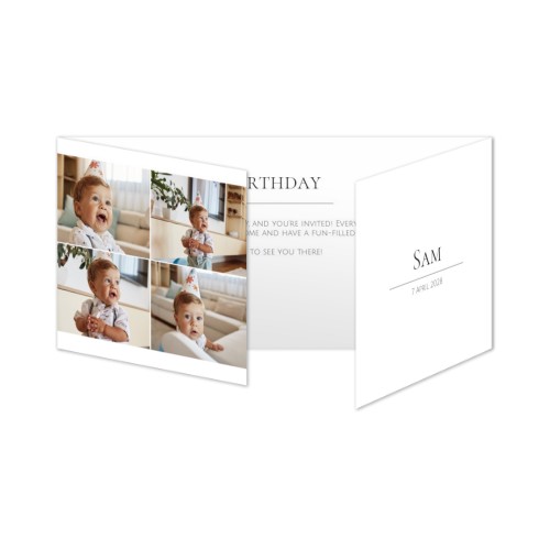 Faire-part 3 volets Pano paysage 19,6 x 9,3 cm