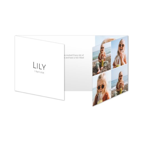 Double Folded Card Panoramic Landscape 19,6 x 9,3 cm 