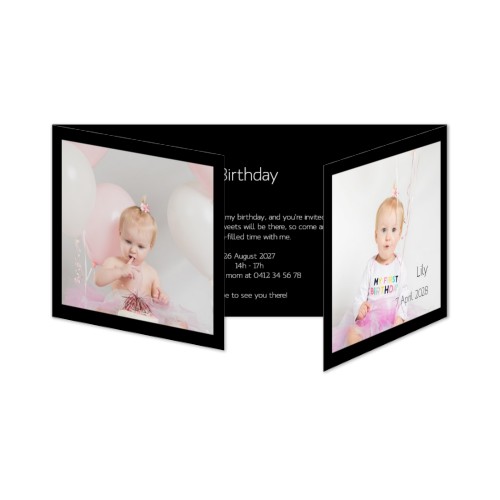 Double Folded Card Panoramic Landscape 19,6 x 9,3 cm 