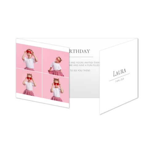 Dubbelgevouwen Kaart Panorama Liggend 19,6 x 9,3 cm Dubbelgevouwen Kaart Panorama Liggend 19,6 x 9,3 cm