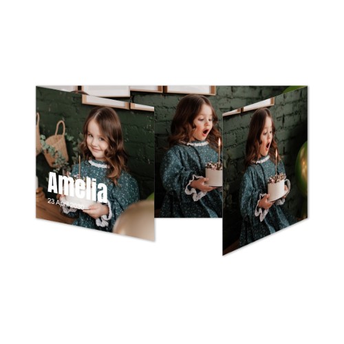 Double Folded Card Panoramic Landscape 19,6 x 9,3 cm 