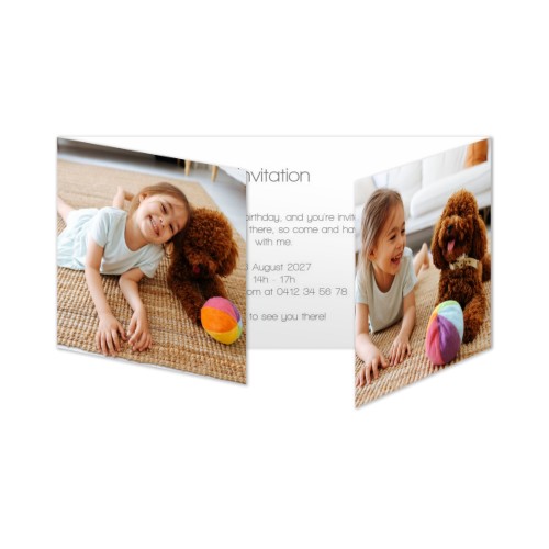 Fotokort 6 sidor Pano Liggande 19,6 x 9,3 cm