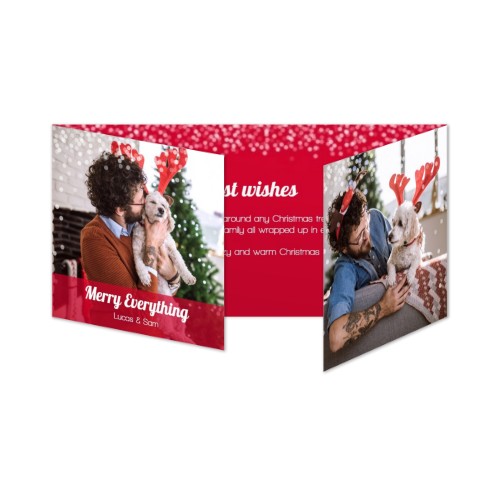 Fotokort 6 sidor Pano Liggande 19,6 x 9,3 cm