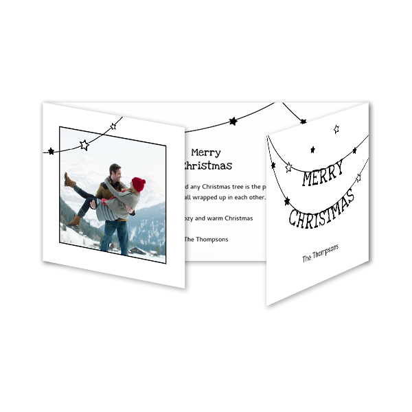 Double Folded Card Panoramic Landscape 19,6 x 9,3 cm 